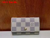 Louis Vuitton 6 Key Holder Damier Azur Canvas Replica