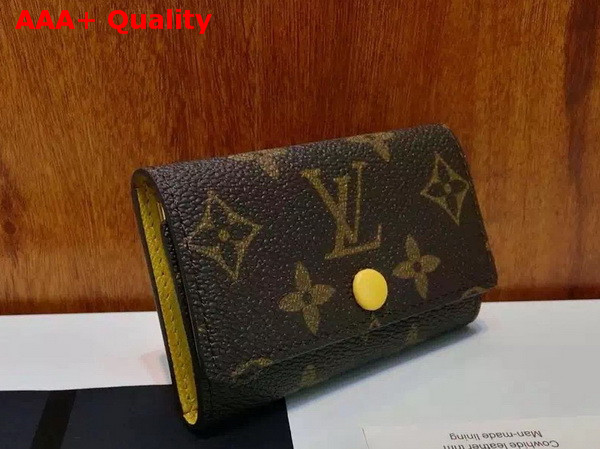 Louis Vuitton 6 Key Holder Monogram Canvas Jonquille Replica