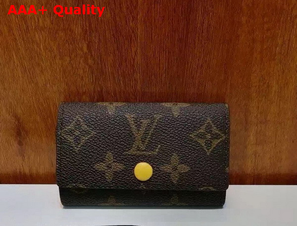 Louis Vuitton 6 Key Holder Monogram Canvas Jonquille Replica