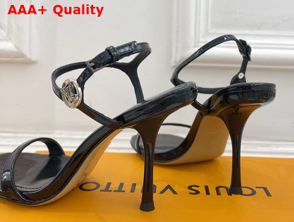 Louis Vuitton 6am Sandal in Black Patent Calf Leather 1AGWZM Replica