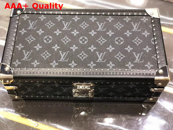 Louis Vuitton 8 Watch Case Monogram Eclipse Coated Canvas Replica