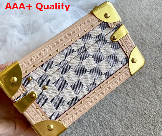 Louis Vuitton 8 Watch Case in Damier Azur Canvas Replica