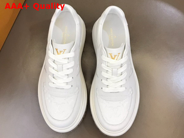 Louis Vuitton Abbesses Sneaker White Monogram Embossed Calf Leather Replica