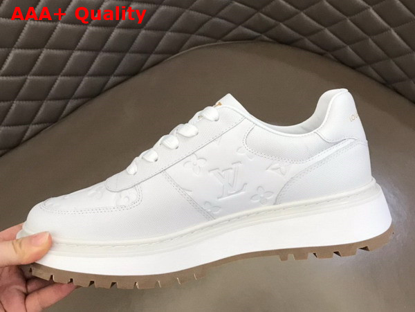 Louis Vuitton Abbesses Sneaker White Monogram Embossed Calf Leather Replica