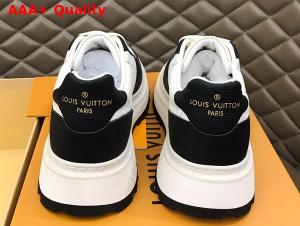 Louis Vuitton Abbesses Sneaker White and Black Monogram Embossed Calf Leather Replica