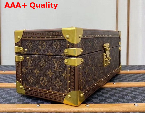 Louis Vuitton Accessories Box Monogram Canvas Black Microfiber Lining Replica