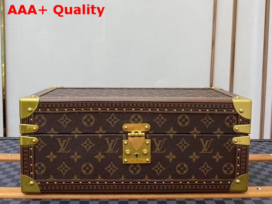 Louis Vuitton Accessories Box Monogram Canvas Black Microfiber Lining Replica