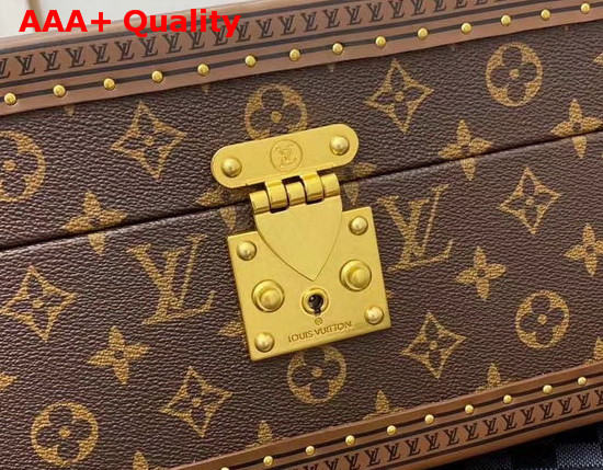 Louis Vuitton Accessories Box Monogram Canvas Blue Microfiber Lining Replica