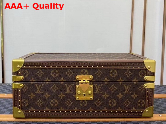 Louis Vuitton Accessories Box Monogram Canvas Blue Microfiber Lining Replica