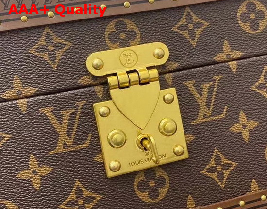 Louis Vuitton Accessories Box Monogram Canvas Brown Microfiber Lining Replica