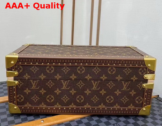 Louis Vuitton Accessories Box Monogram Canvas Khaki Microfiber Lining Replica