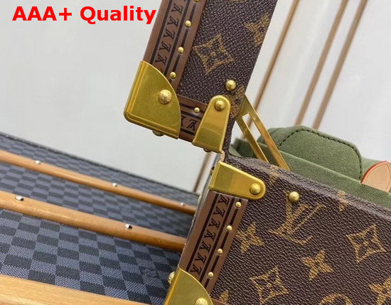 Louis Vuitton Accessories Box Monogram Canvas Khaki Microfiber Lining Replica