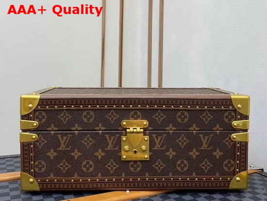 Louis Vuitton Accessories Box Monogram Canvas Khaki Microfiber Lining Replica