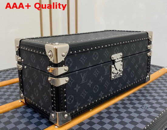 Louis Vuitton Accessories Box Monogram Eclipse Coated Canvas Black Microfiber Lining M44127 Replica