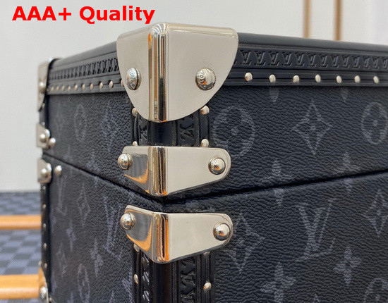 Louis Vuitton Accessories Box Monogram Eclipse Coated Canvas Black Microfiber Lining M44127 Replica