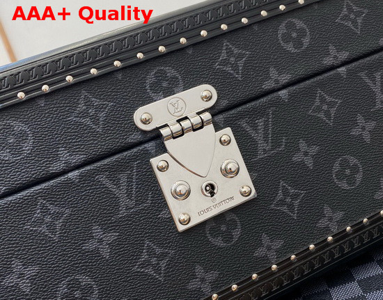 Louis Vuitton Accessories Box Monogram Eclipse Coated Canvas Red Microfiber Lining M44127 Replica