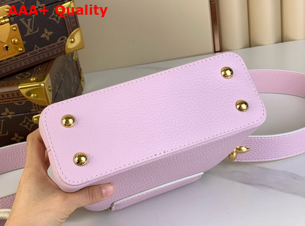 Louis Vuitton Adorable Edition of the Capucines Mini Handbag in Candy Pink Taurillon Leather Replica