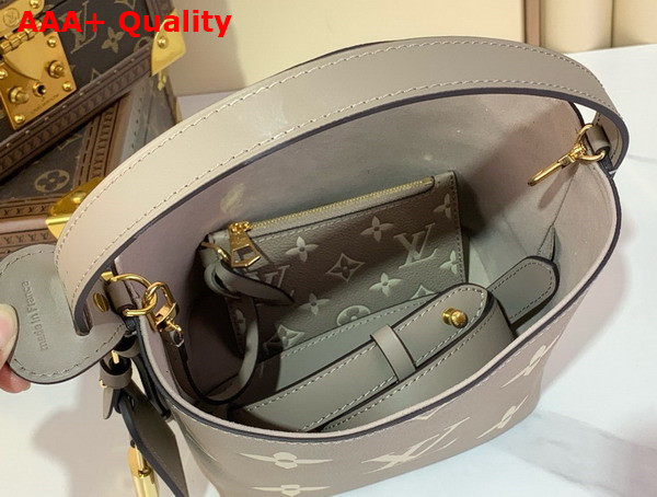 Louis Vuitton All in BB Tourterelle Creme Bicolor Monogram Empreinte Leather M13045 Replica