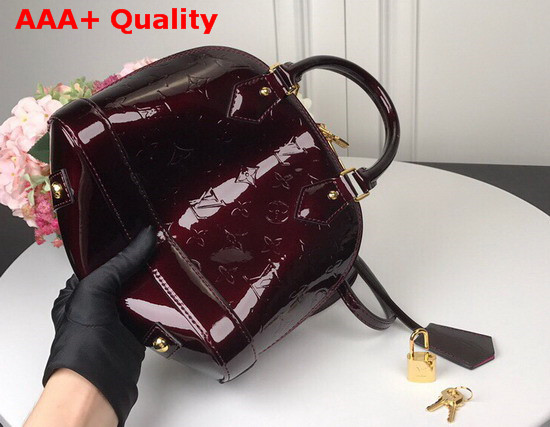 Louis Vuitton Alma BB Amarante Monogram Vernis Leather M91678 Replica