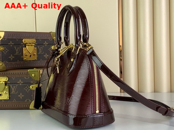 Louis Vuitton Alma BB Bag in Wine Red Epi Leather Replica