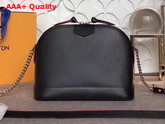 Louis Vuitton Alma BB Black Epi Leather with Fuchsia Lining Replica