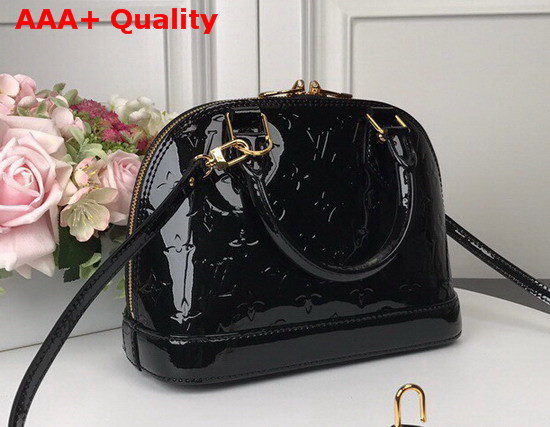 Louis Vuitton Alma BB Black Monogram Vernis Leather Replica