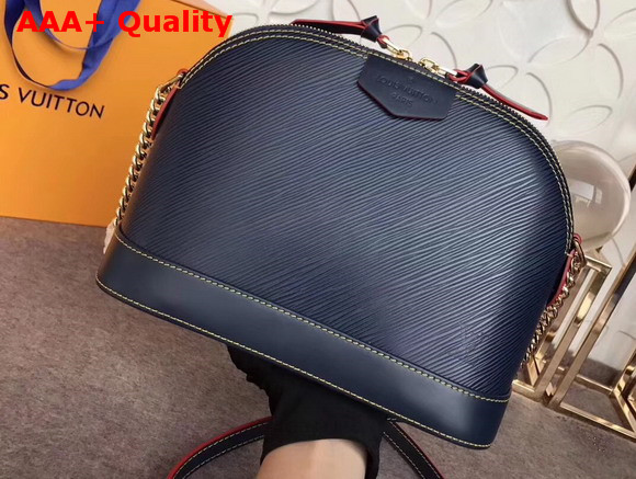 Louis Vuitton Alma BB Blue Epi Grained Cowhide Leather Replica