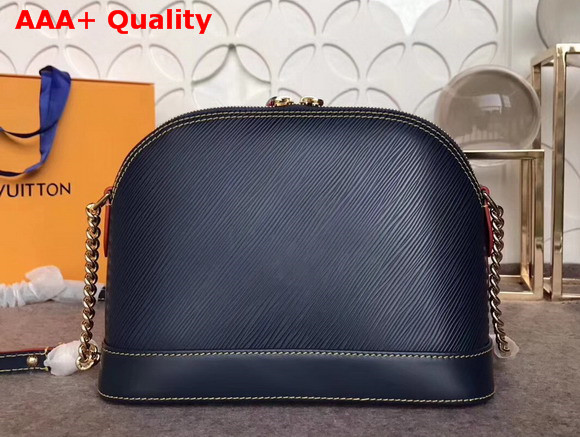 Louis Vuitton Alma BB Blue Epi Grained Cowhide Leather Replica