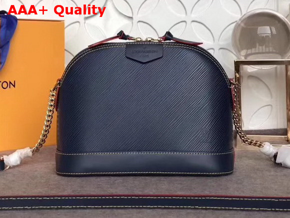 Louis Vuitton Alma BB Blue Epi Grained Cowhide Leather Replica