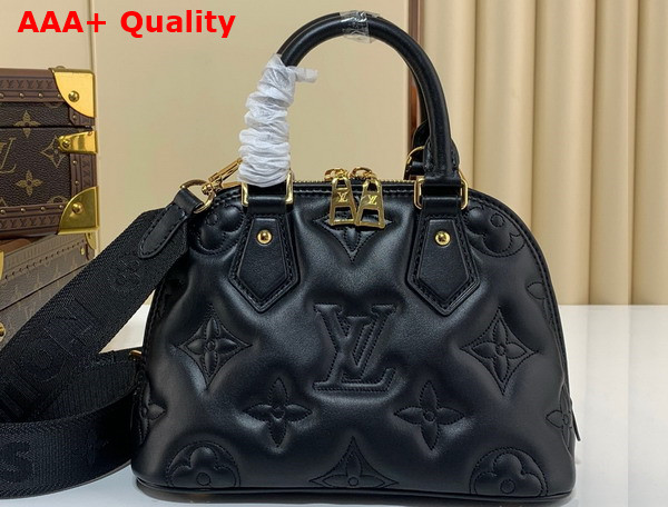 Louis Vuitton Alma BB Bubblegram Leather Black M59793 Replica