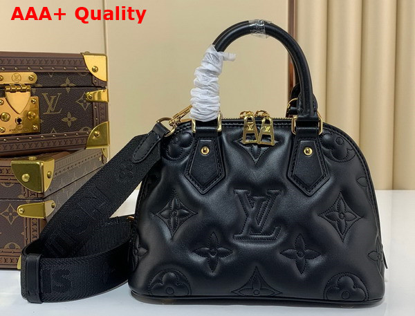 Louis Vuitton Alma BB Bubblegram Leather Black M59793 Replica