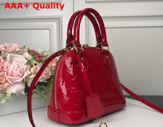 Louis Vuitton Alma BB Cherry Monogram Vernis Leather M90174 Replica