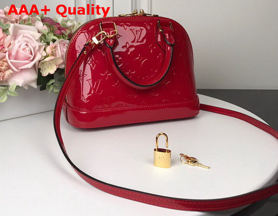 Louis Vuitton Alma BB Cherry Monogram Vernis Leather M90174 Replica