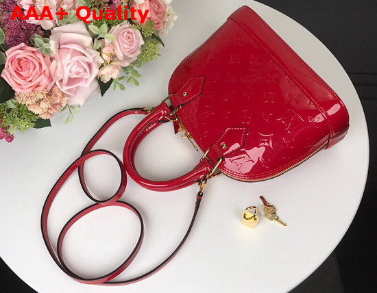 Louis Vuitton Alma BB Cherry Monogram Vernis Leather M90174 Replica