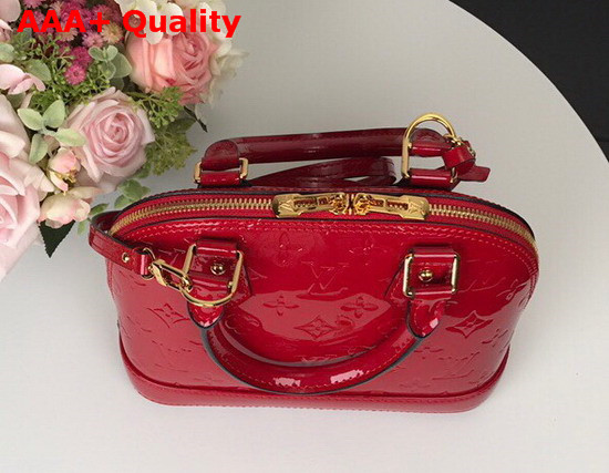 Louis Vuitton Alma BB Cherry Monogram Vernis Leather M90174 Replica