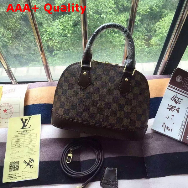 Louis Vuitton Alma BB Damier Ebene Canvas Replica