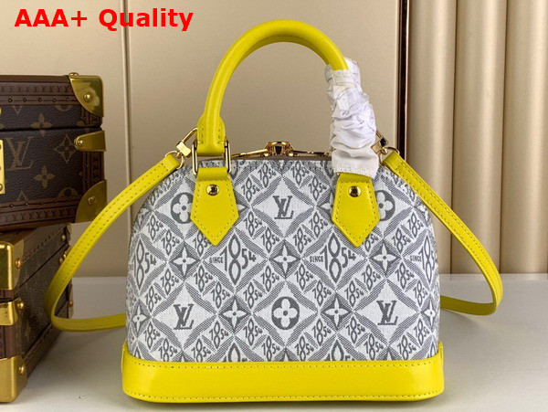 Louis Vuitton Alma BB Grey Jacquard Since 1854 Textile Replica