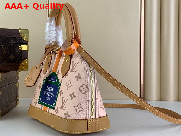 Louis Vuitton Alma BB Handbag Beige Ocher Monopaname Coated Canvas M23502 Replica