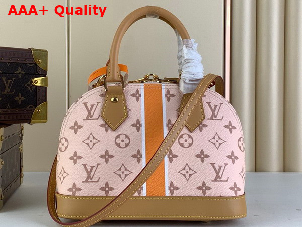 Louis Vuitton Alma BB Handbag Beige Ocher Monopaname Coated Canvas M23502 Replica