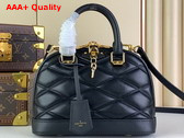 Louis Vuitton Alma BB Handbag in Black Quilted Lambskin Replica