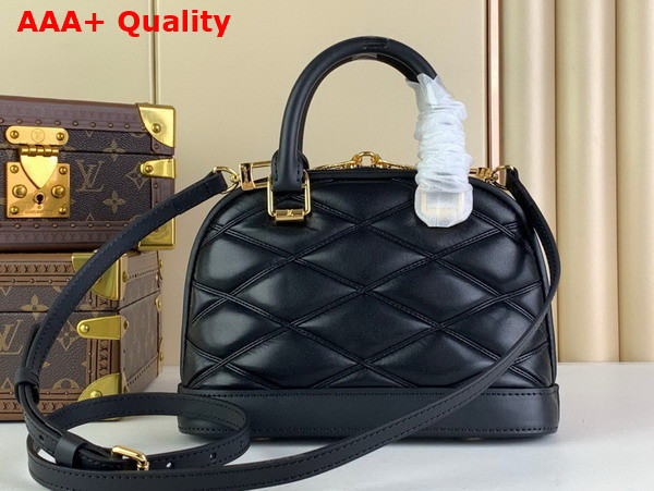 Louis Vuitton Alma BB Handbag in Black Quilted Lambskin Replica