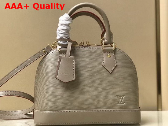 Louis Vuitton Alma BB Handbag in Galet Gray Epi Leather Replica