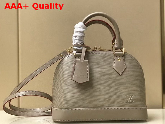 Louis Vuitton Alma BB Handbag in Galet Gray Epi Leather Replica