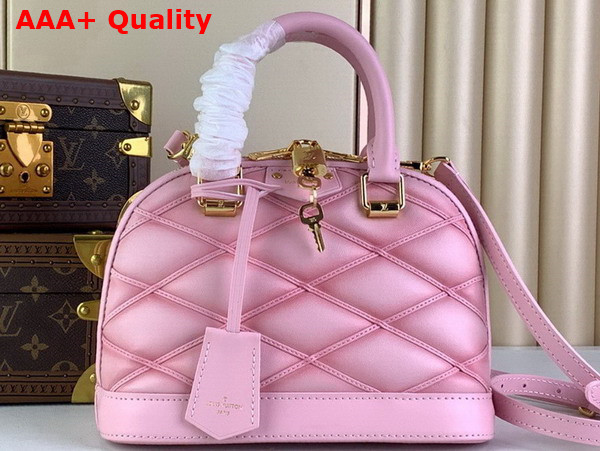 Louis Vuitton Alma BB Handbag in Rosabella Pink Lambskin M24453 Replica