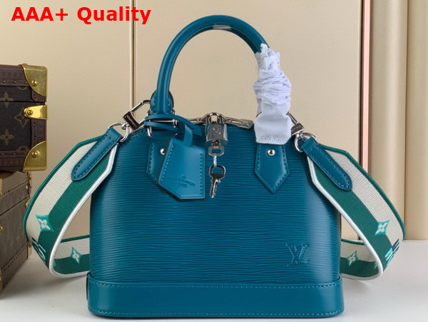 Louis Vuitton Alma BB Handbag in Turquoise Epi Grained Cowhide Leather M20609 Replica