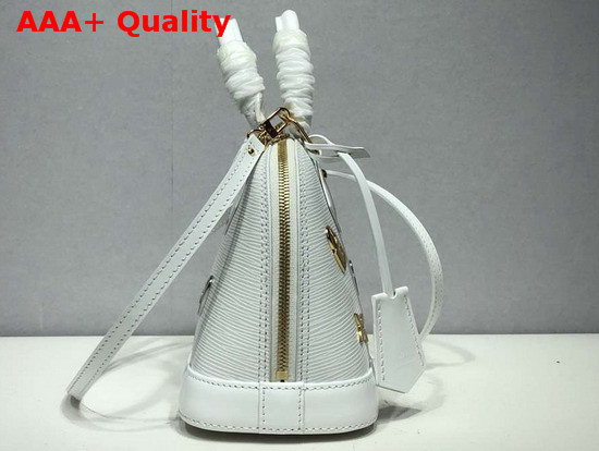 Louis Vuitton Alma BB Love Lock Edition White Epi Leather M52885 Replica