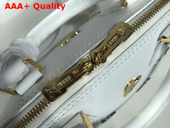 Louis Vuitton Alma BB Love Lock Edition White Epi Leather M52885 Replica