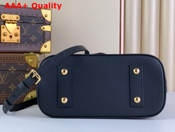 Louis Vuitton Alma BB Malletage Black and Beige Quilted Lambskin with a Sprayed Effect M23576 Replica