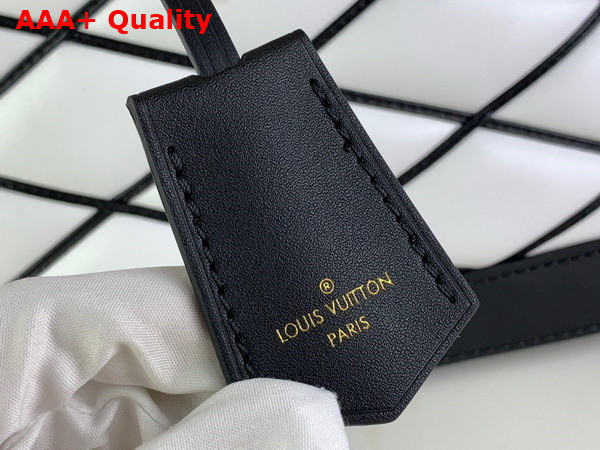 Louis Vuitton Alma BB Malletage Black and White Lamb Leather M23761 Replica