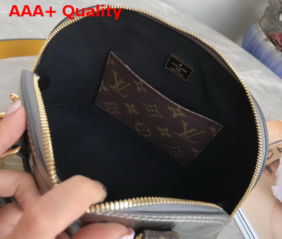 Louis Vuitton Alma BB Metallic Gray Monogram Vernis Patent Leather M44389 Replica